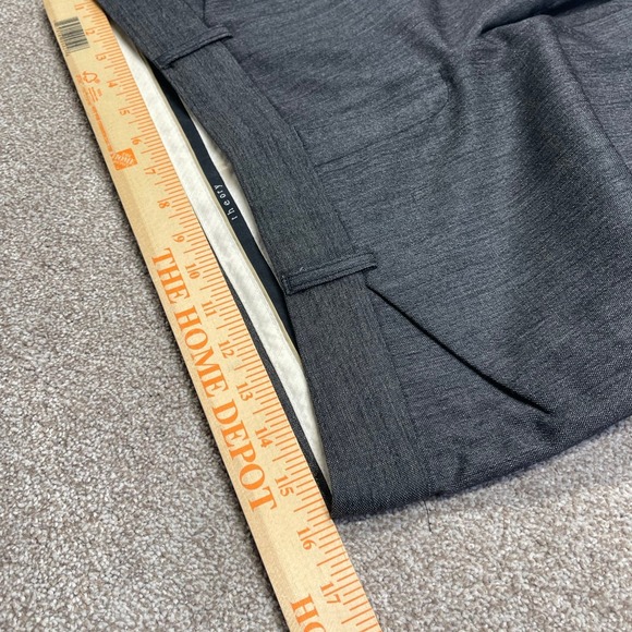 Theory womens bootcut dress pants sz 6 gray wool blend trousers business casual - Picture 9 of 12